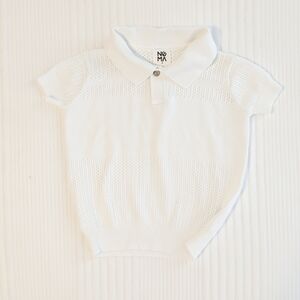 Nomad Kids Polo Shirt in Classic White